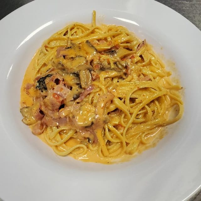 Pasta with Pink Sauce.