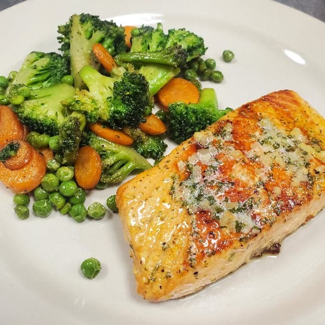 Grilled Salmon.
