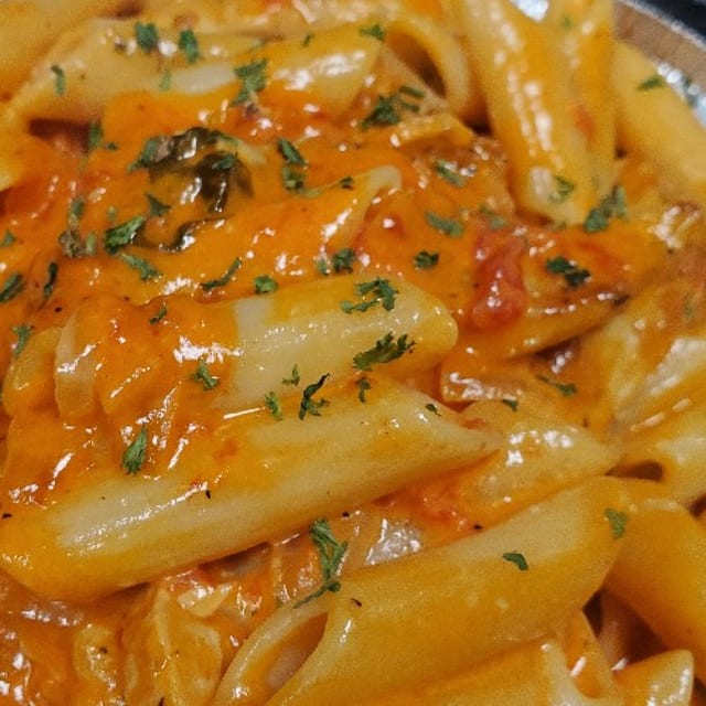 Crab with Vodka Sauce.