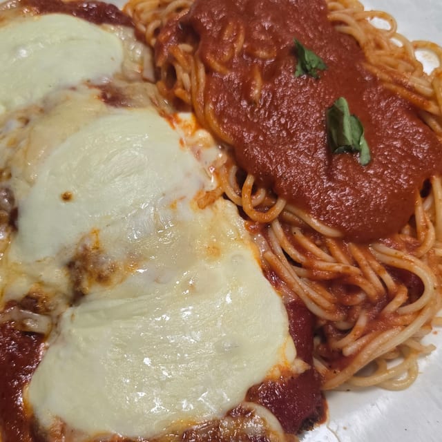Eggplant Parmigiana.