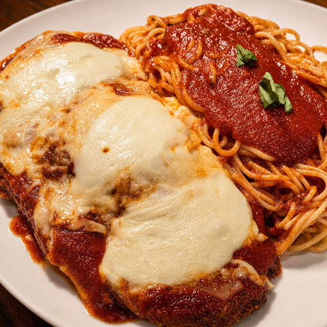 Veal Parmigiana.