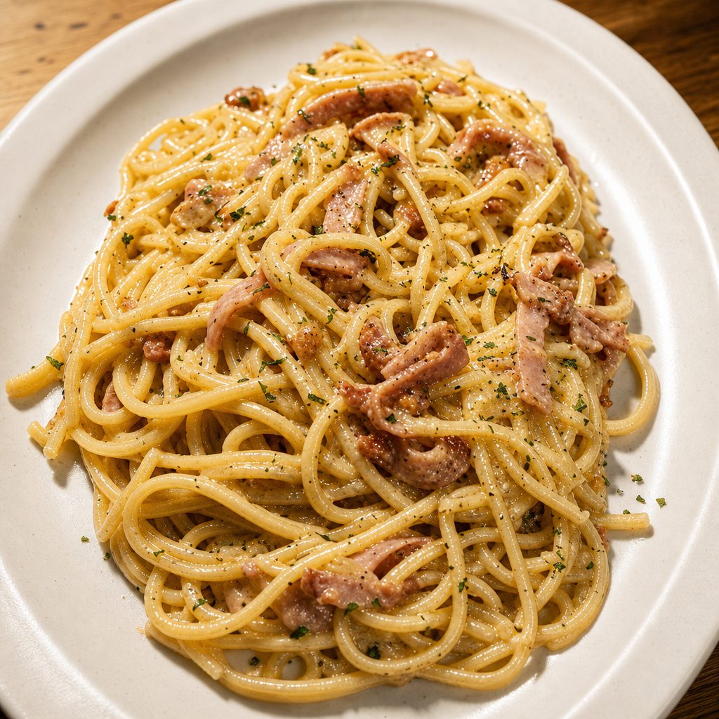 Pasta Carbonara.