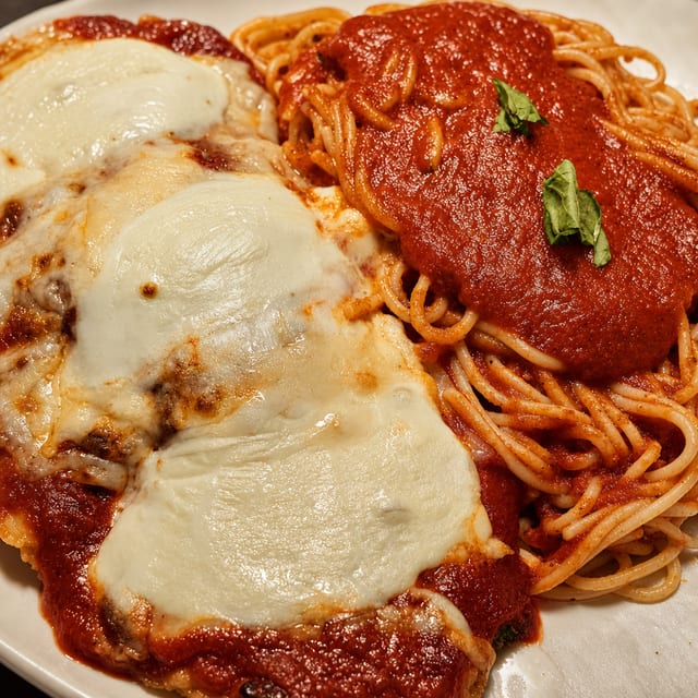 Eggplant Parmigiana.